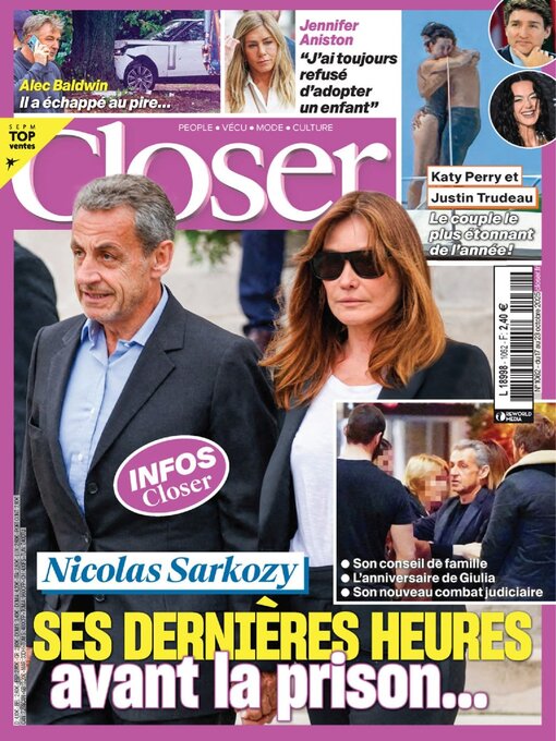 Détails du titre pour Closer France par Reworld Media Magazines - Disponible